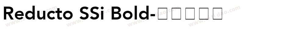 Reducto SSi Bold字体转换